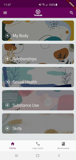 Android application Yenetab screenshort