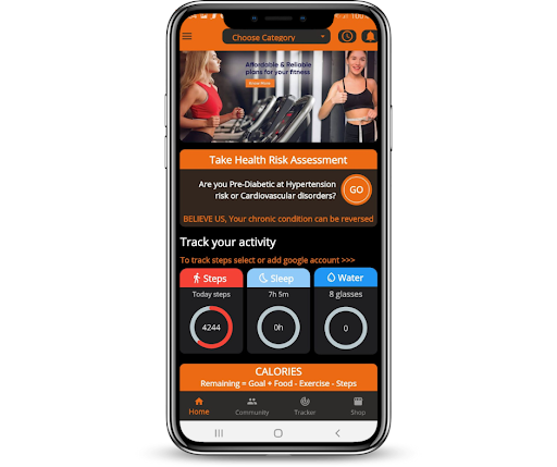 Android application Healthonify screenshort
