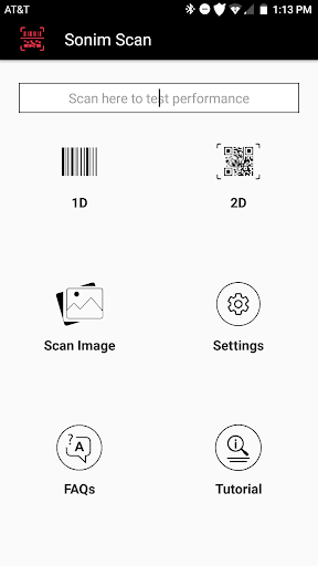 Android application Sonim Scan screenshort