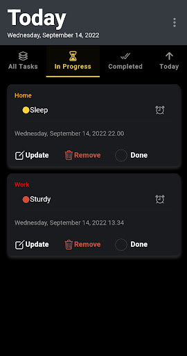 iTasks : To Do List Screen 2