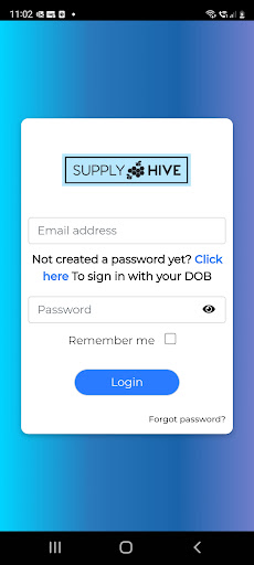 Android application Supply Hive E Timesheets screenshort