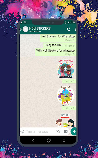Holi Sticker For WhatsApp- WAStickerApps