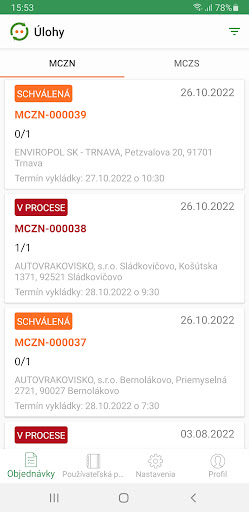 Android application ASEKOLSK Driver screenshort