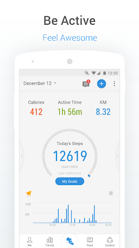 Pacer Pedometer: Free Walking Step Tracker App p8.10.1 screenshots 1