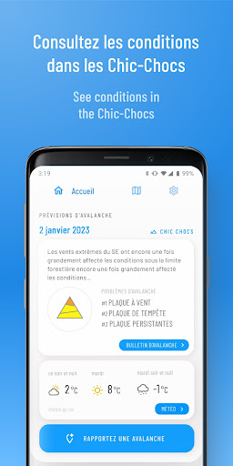 Android application Ski Haute-Gaspésie screenshort