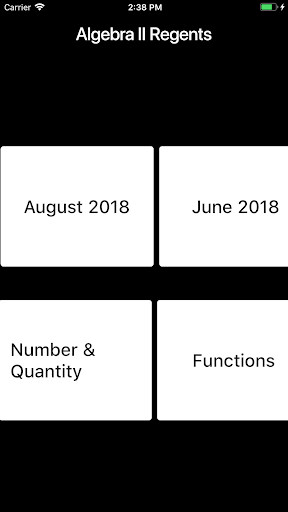 Algebra II Regents Review