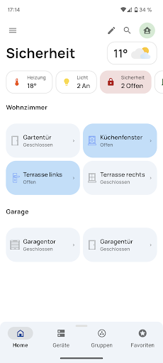 everHome Smart Home Screen 2