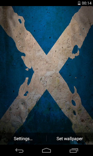 Android application Flag of Scotland 3D Wallpaper screenshort