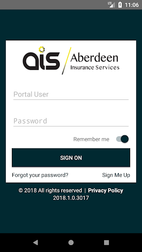 Android application Aberdeen Insurance Services screenshort
