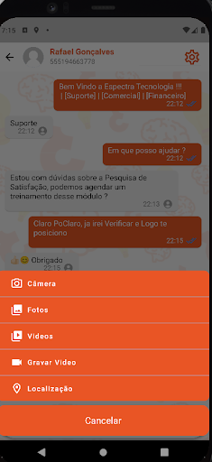 Android application CallSys screenshort