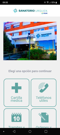 Android application Sanatorio Urquiza screenshort