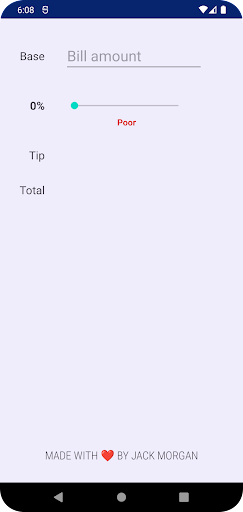 Tip Calculator Screen 2