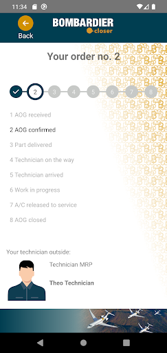 Android application Bombardier Closer screenshort