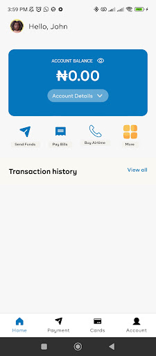 NET MFB Mobile Banking Screen 2