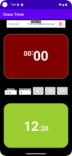 Android application Chess Clock screenshort