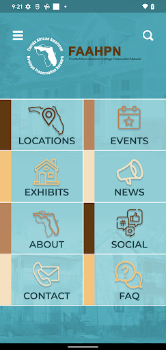 Android application Florida Black History Museums screenshort
