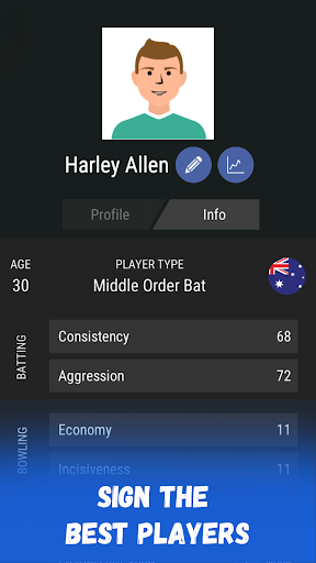 Wicket Cricket Manager Screen 2