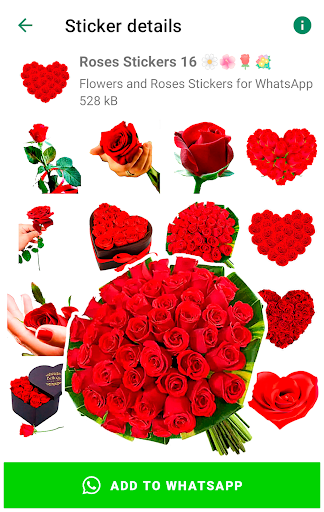 Roses Stickers for WhatsApp screenshot 14