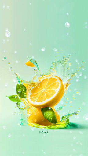 Android application 카카오톡 테마 - 쿨 리프레시 레몬 screenshort