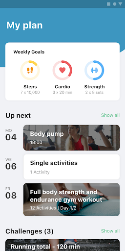 Android application Fit Coach Duiven screenshort