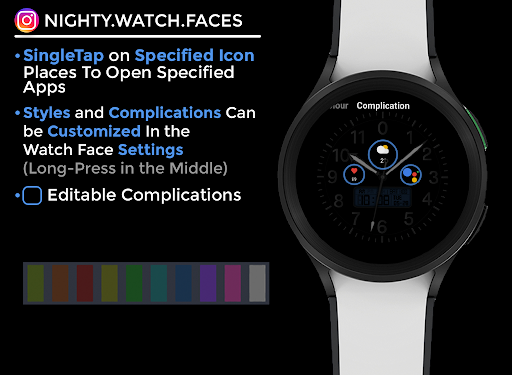 Night 62 - watch face screenshot 5