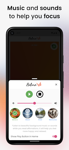 Screenshot of Believe - Daily Affirmations