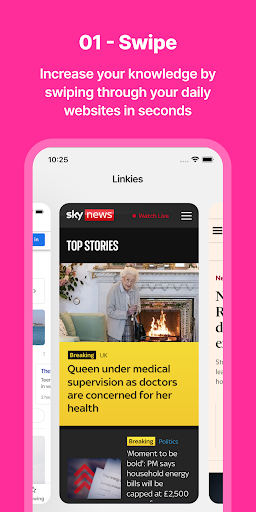 Linkie - view your websites Screen 3