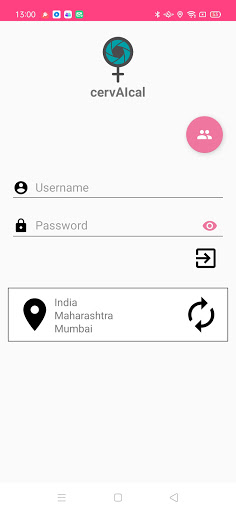 Android application cervAIcal screenshort