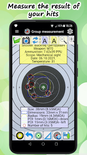 My Shooting - Measuring hits Screen 2