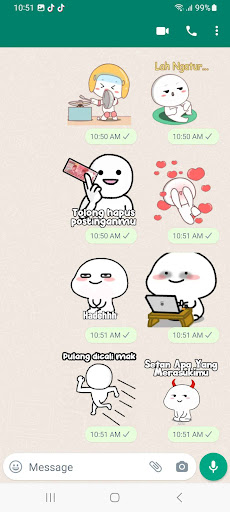 Android application Stiker WA Pentol WAStickerApps screenshort