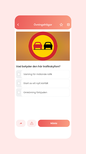 Körkort B - Prova på Screen 2
