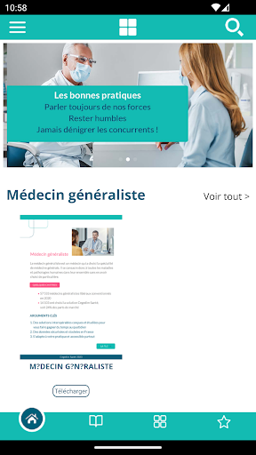 Android application Cartable numérique screenshort
