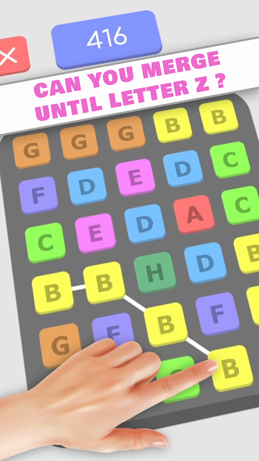 #3. Letter Merge Puzzle (Android) De: Riv3r