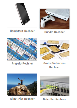 Android application Handytarife Rechner screenshort