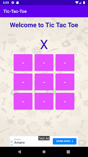 Android application Tic - Tac - Toe screenshort