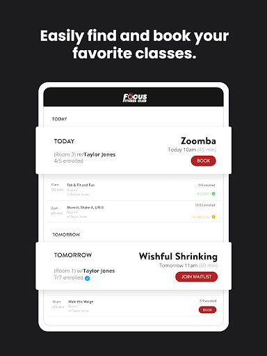 Screenshot of Focus Fitness Club