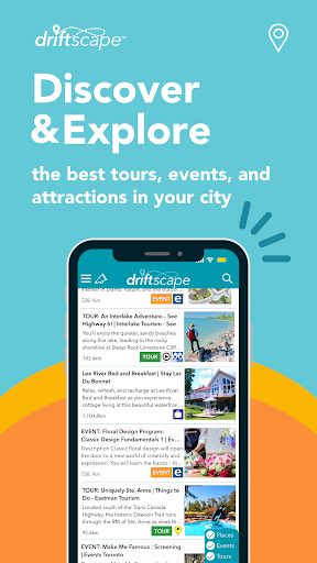 Android application Driftscape - Local Guide screenshort