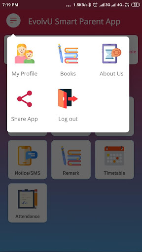 EvolvU Smart School - Parents Screen 3