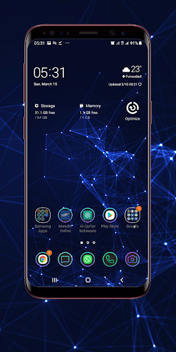Dark Blue Wallpaper Screenshot 4 - AppWisp.com