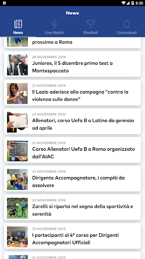 Android application iLND - Lazio screenshort
