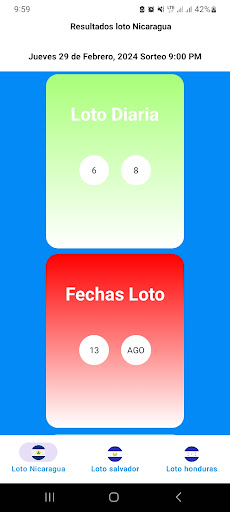 Resultados Loto Centroamérica Screen 3