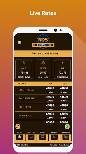 Android application NDS Bullion screenshort