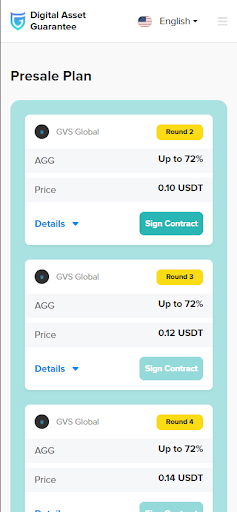 GVS Digital Asset Guarantee Screen 2