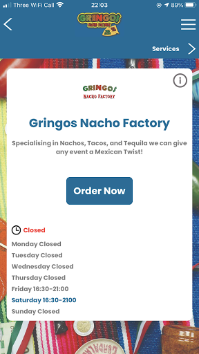 Android application Gringos Nacho Factory screenshort