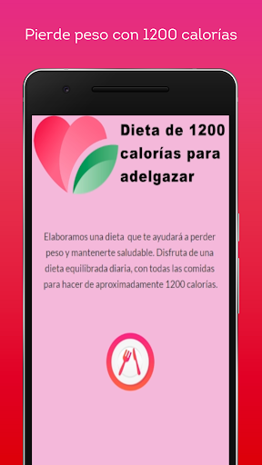 Android application 1200 calorie diet lose weight screenshort