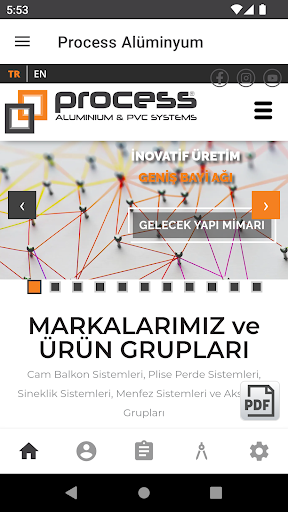 Android application Process Alüminyum screenshort