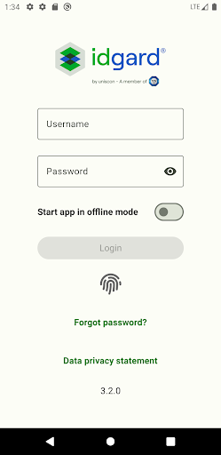 Android application idgard screenshort