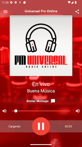 Android application Universal Fm Online screenshort