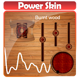 Burnt wood Poweramp Skin icon