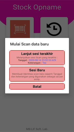 MEA for Stock Opname Screen 2
